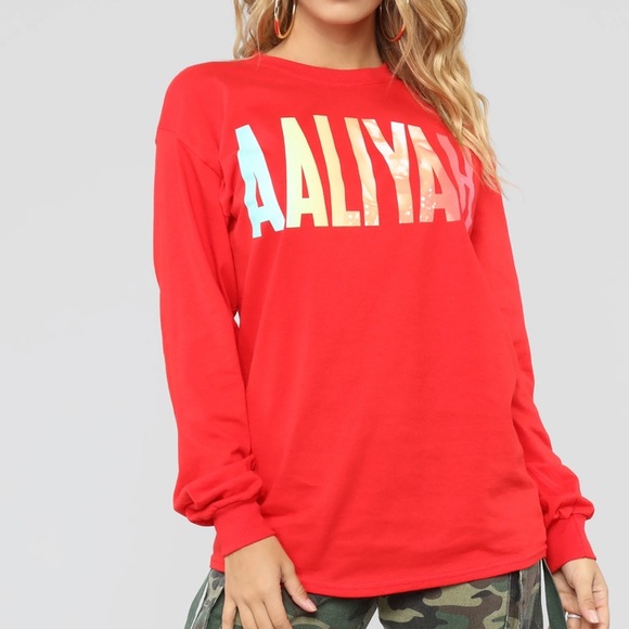 Fashion Nova Tops - “Aaliyah” Oversized Tee